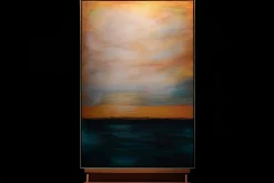 Handgemaltes Gemälde 'Meditation am Strand' 60x90cm | inkl. Echtheitszertifikat