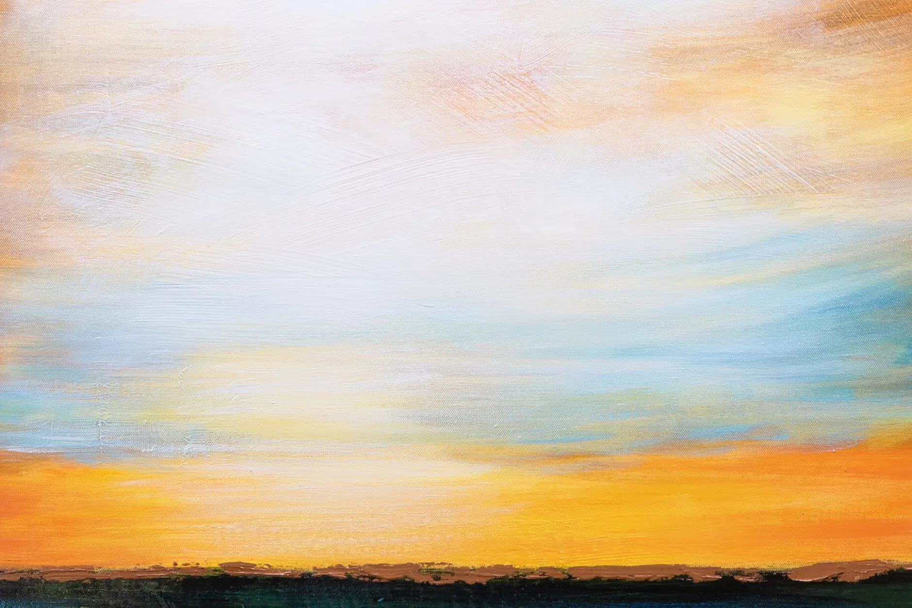 Handgemaltes Gemälde 'Meditation am Strand' 60x90cm | inkl. Echtheitszertifikat