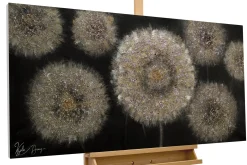 Handgemaltes Gemälde 'Meer aus Pusteblumen' 120x60cm | inkl. Echtheitszertifikat