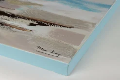 Handgemaltes Gemälde 'Meeresbrandung im Morgendunst' 140x70cm | inkl. Echtheitszertifikat