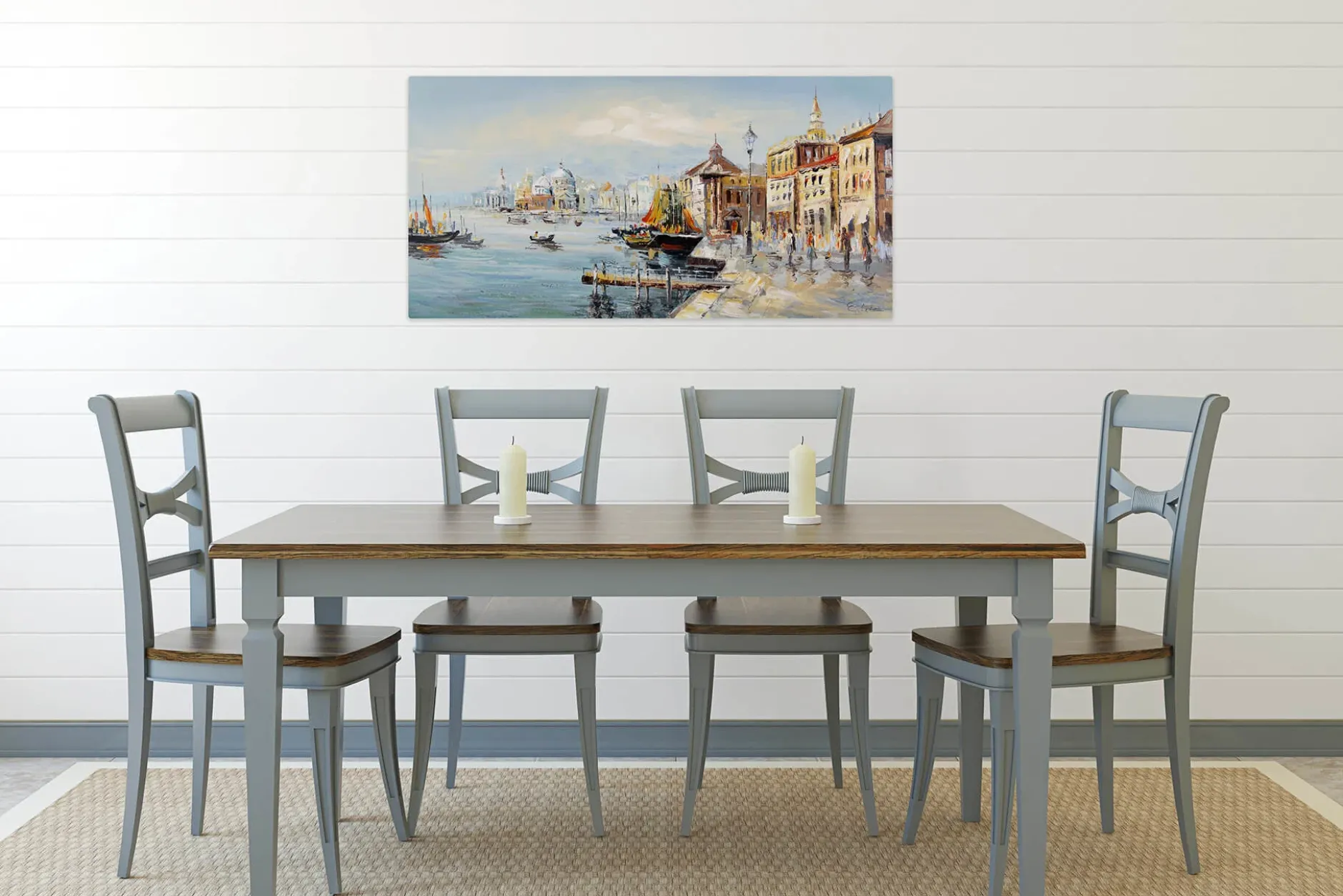 Handgemaltes Gemälde 'Mein Traum von Venedig' 100x50cm | inkl. Echtheitszertifikat