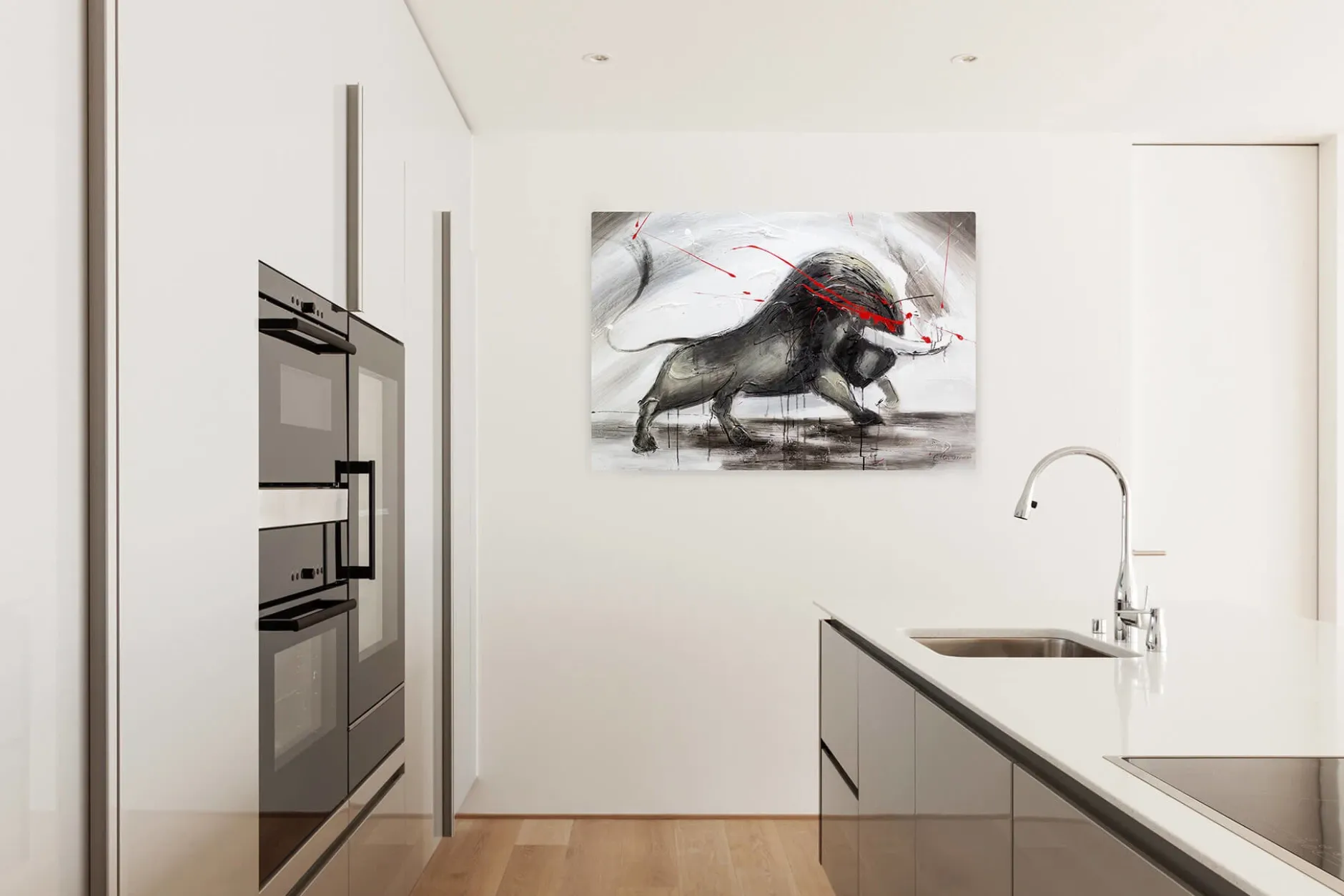 Handgemaltes Gemälde 'Mit Ehre und Stolz' 120x80cm | inkl. Echtheitszertifikat