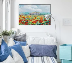 Handgemaltes Gemälde 'Mohnblumenzeit' 93x63cm | inkl. Echtheitszertifikat