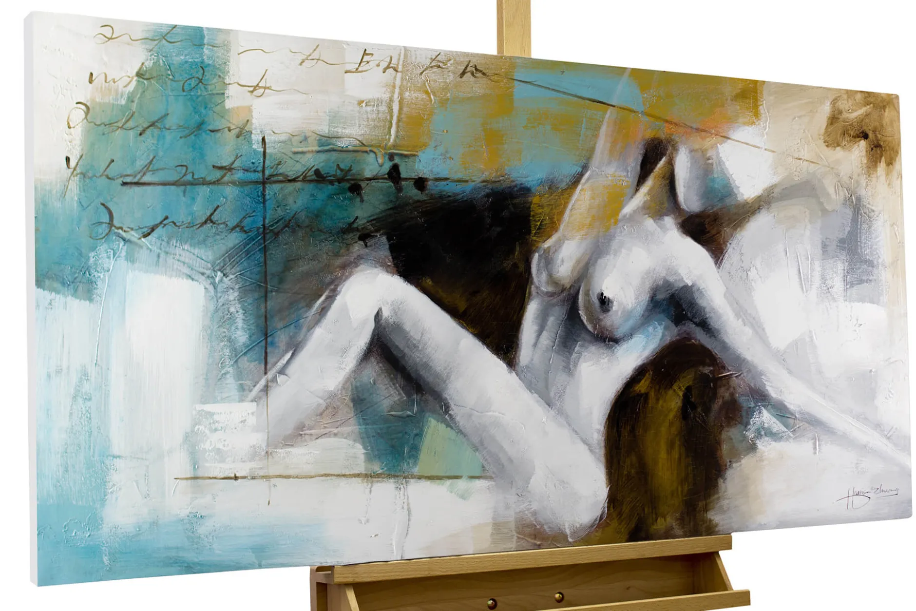 Handgemaltes Gemälde 'Momente der Ekstase' 120x60cm | inkl. Echtheitszertifikat