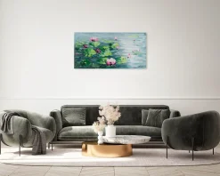 Handgemaltes Gemälde 'Monet's Impressions' 120x60cm | inkl. Echtheitszertifikat