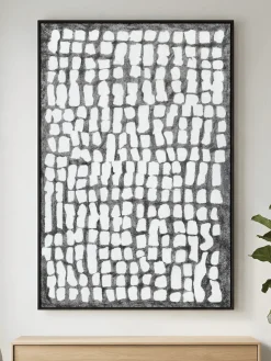 Handgemaltes Gemälde 'Monochrome Rhythm' 60x90cm | inkl. Echtheitszertifikat