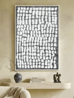 Handgemaltes Gemälde 'Monochrome Rhythm' 60x90cm | inkl. Echtheitszertifikat