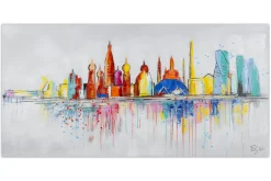 Handgemaltes Gemälde 'Moscow Skyline Silhouette' 120x60cm | inkl. Echtheitszertifikat