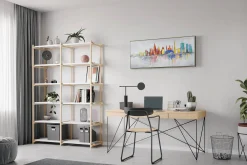 Handgemaltes Gemälde 'Moscow Skyline Silhouette' 120x60cm | inkl. Echtheitszertifikat