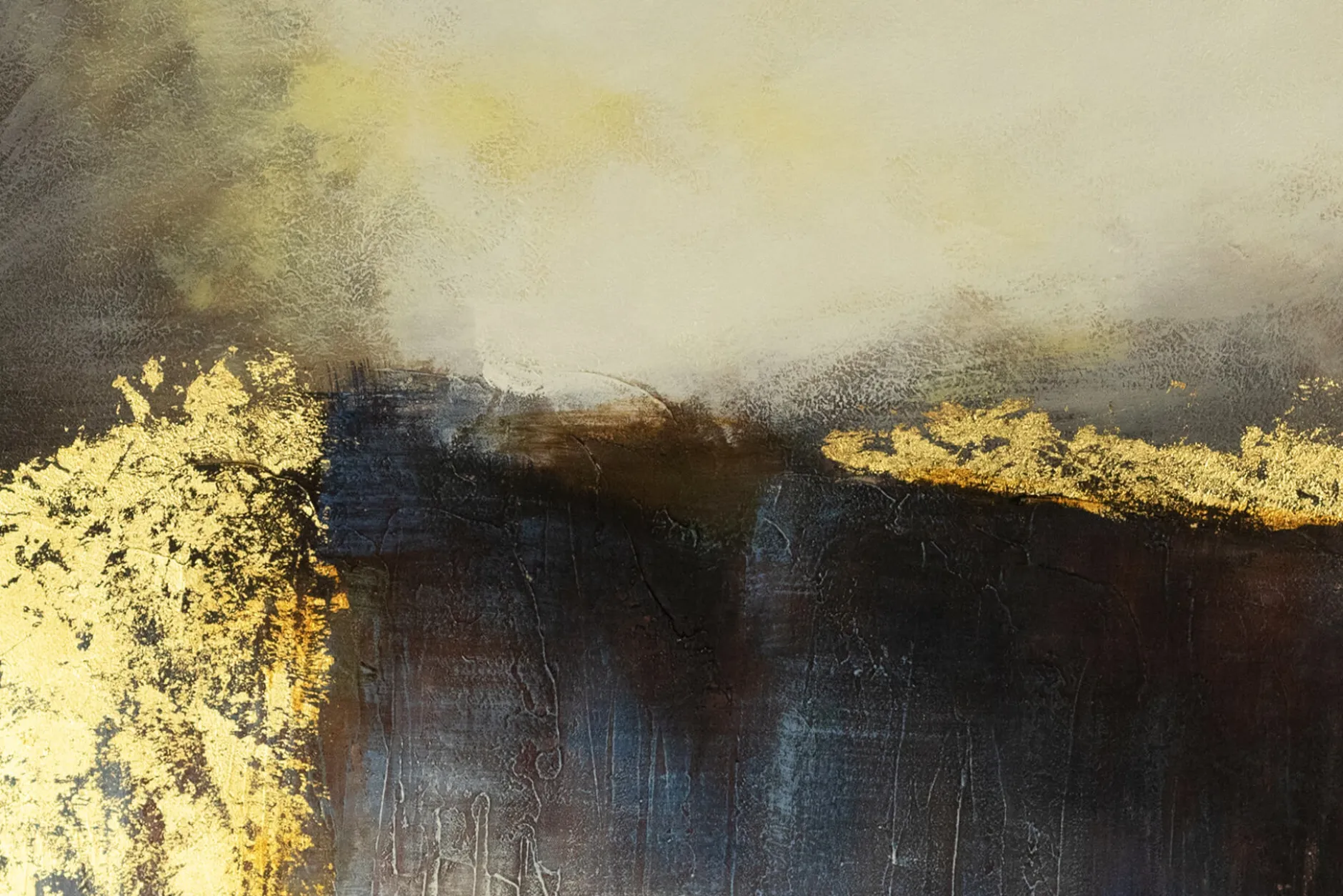 Handgemaltes Gemälde 'Mountainside by Dawn' 80x120cm | inkl. Echtheitszertifikat