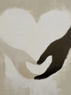 Handgemaltes Gemälde 'Mütterliche Herz-Hände' | Echtheitszertifikat inklusive
