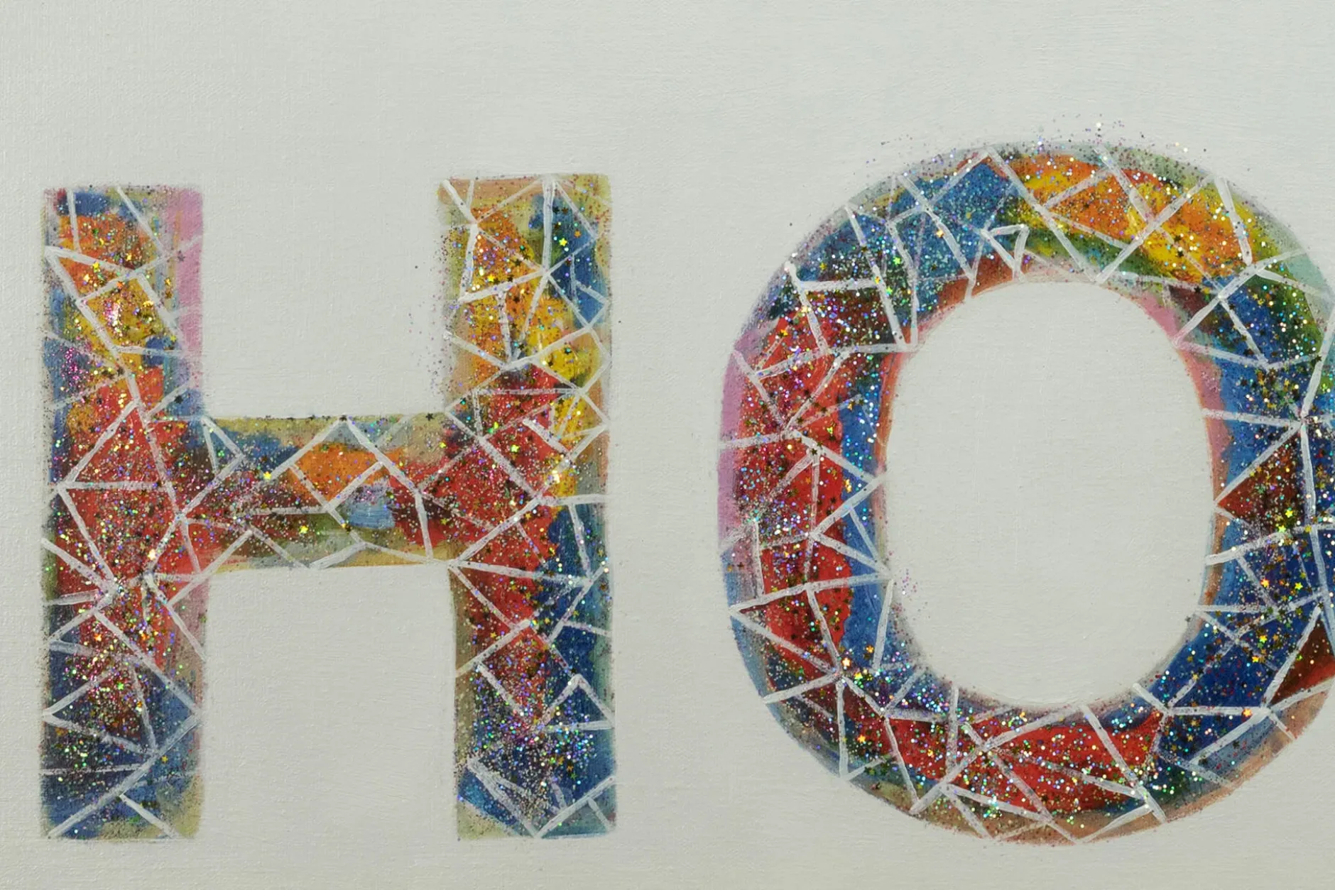 Handgemaltes Gemälde 'My Happy Place' 120x40cm | inkl. Echtheitszertifikat
