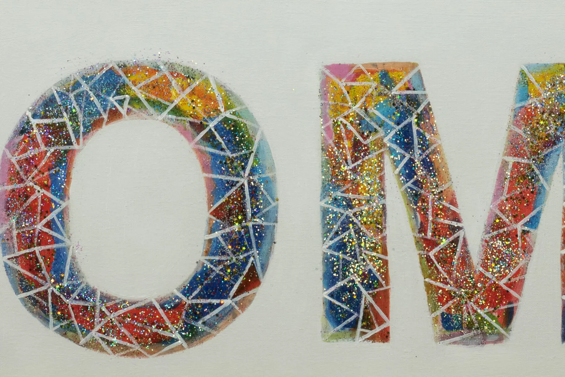Handgemaltes Gemälde 'My Happy Place' 120x40cm | inkl. Echtheitszertifikat
