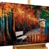 Handgemaltes Gemälde 'Mysteries of the Night' 120x60cm | inkl. Echtheitszertifikat