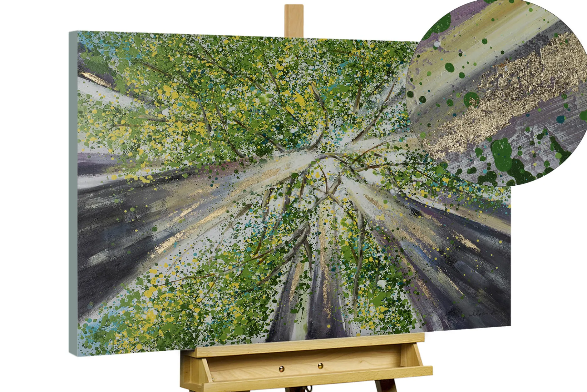 Handgemaltes Gemälde 'Natures Roof' 100x75cm | inkl. Echtheitszertifikat