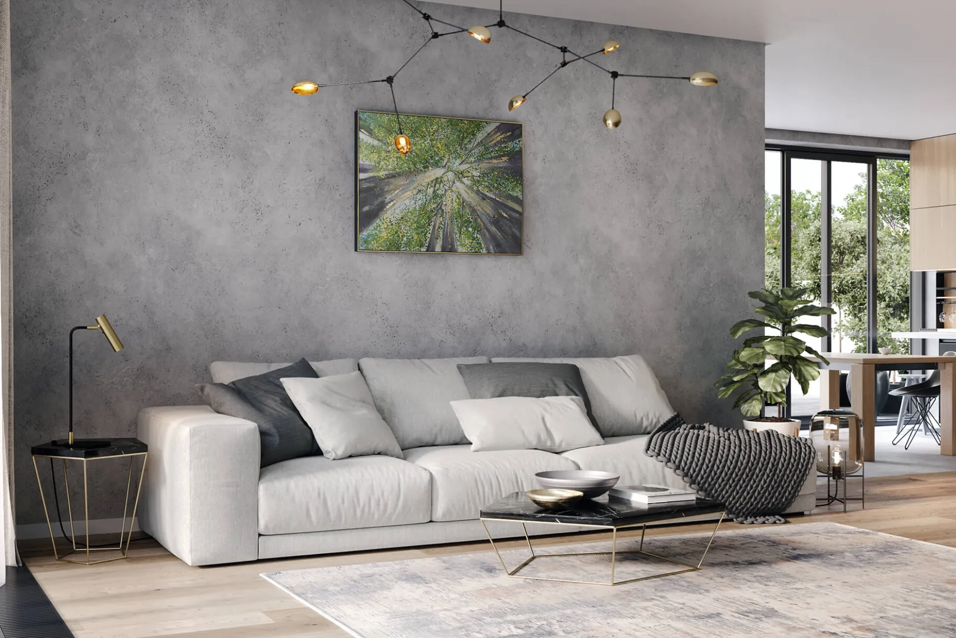 Handgemaltes Gemälde 'Natures Roof' 100x75cm | inkl. Echtheitszertifikat