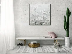 Handgemaltes Gemälde 'Nebelblüten' 80x80cm | inkl. Echtheitszertifikat
