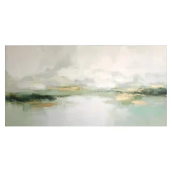 Handgemaltes Gemälde 'Nebliges Uferleuchten' | Echtheitszertifikat inklusive