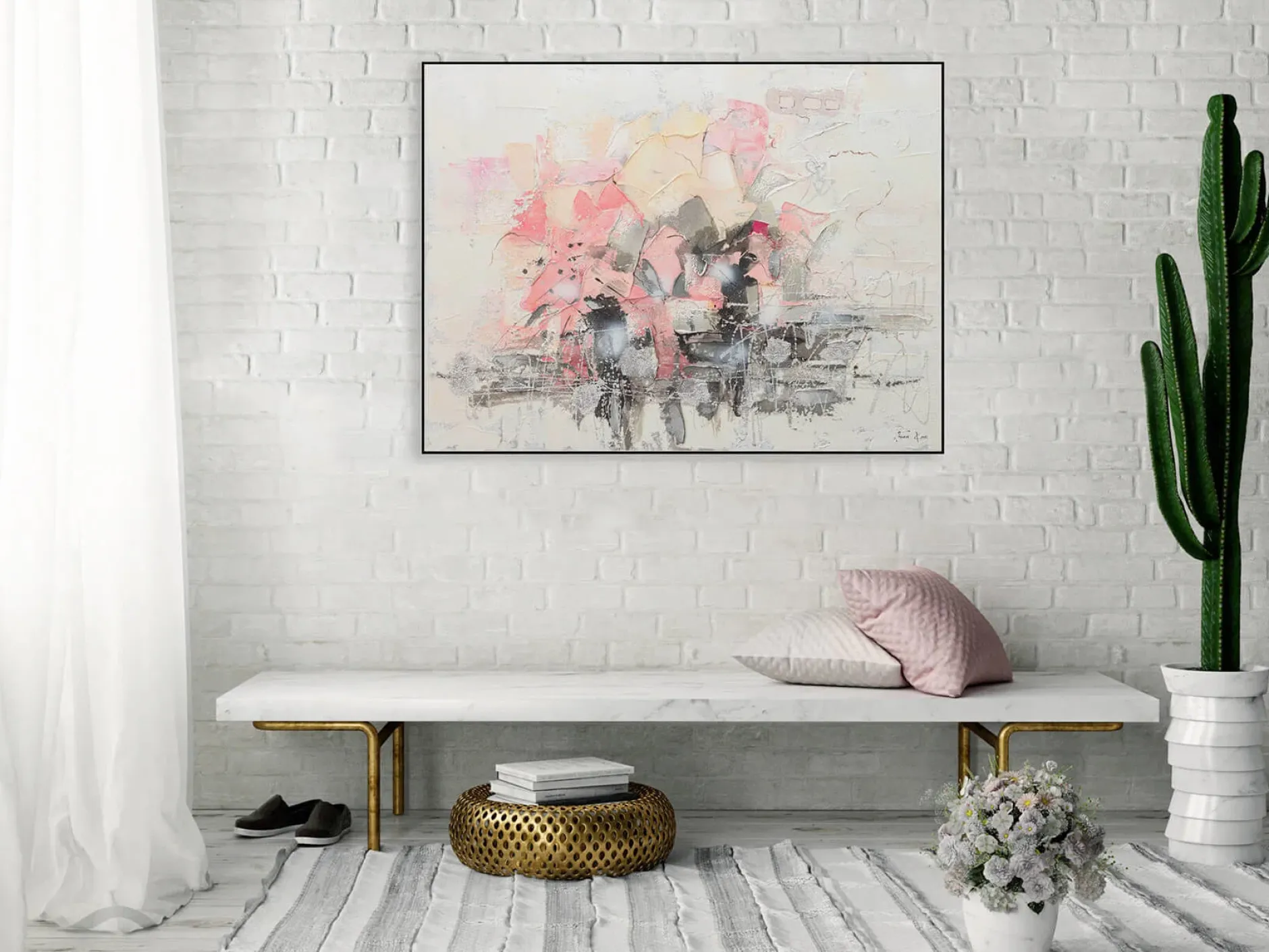 Handgemaltes Gemälde 'New Cognition' 104x78cm | inkl. Echtheitszertifikat