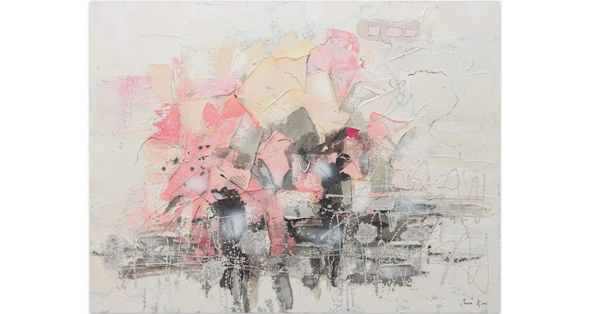 Handgemaltes Gemälde 'New Cognition' 104x78cm | inkl. Echtheitszertifikat