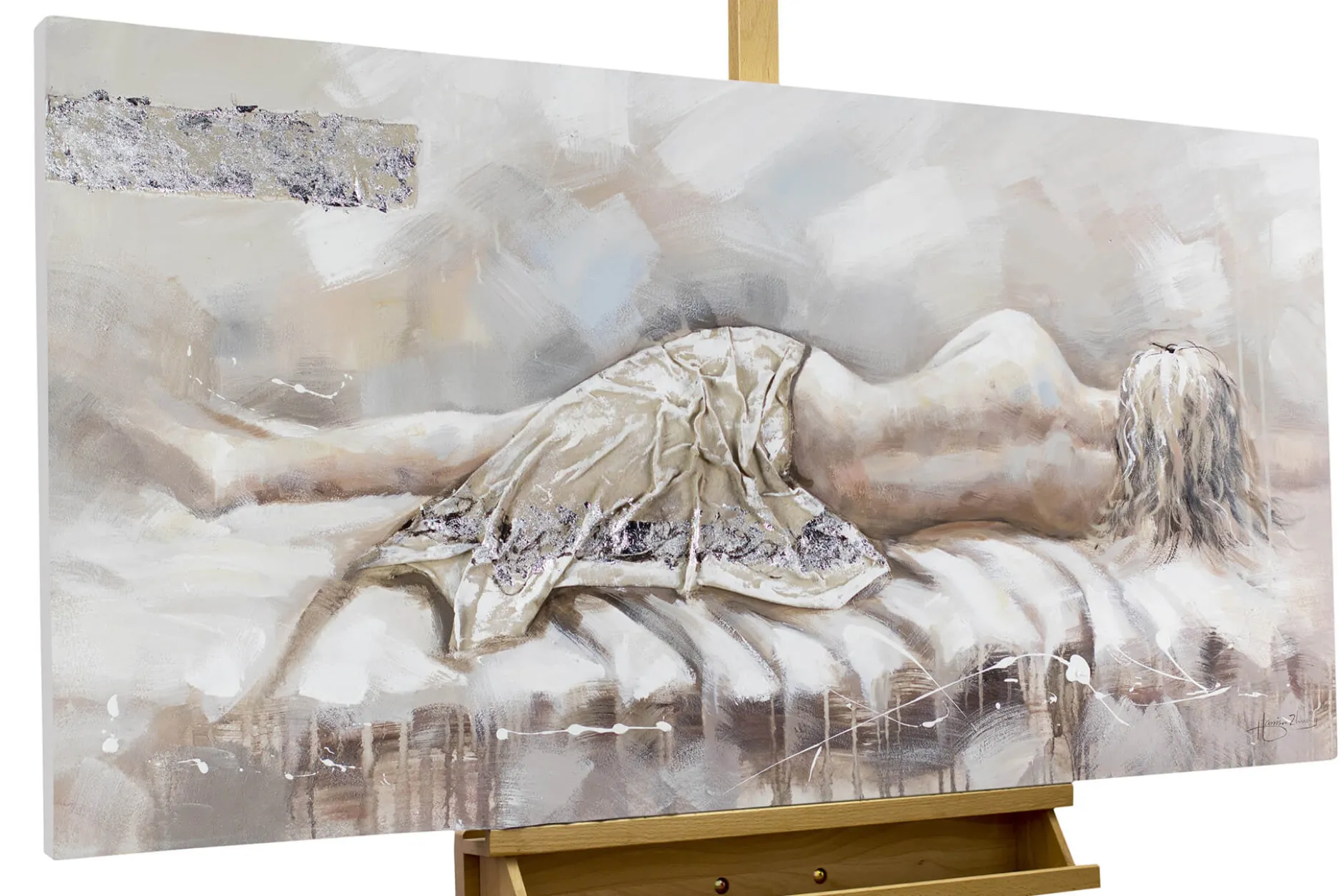 Handgemaltes Gemälde 'Ohne Dich' 120x60cm | inkl. Echtheitszertifikat