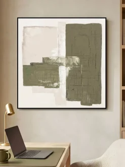 Handgemaltes Gemälde 'Olive Balance' 60x60cm | inkl. Echtheitszertifikat
