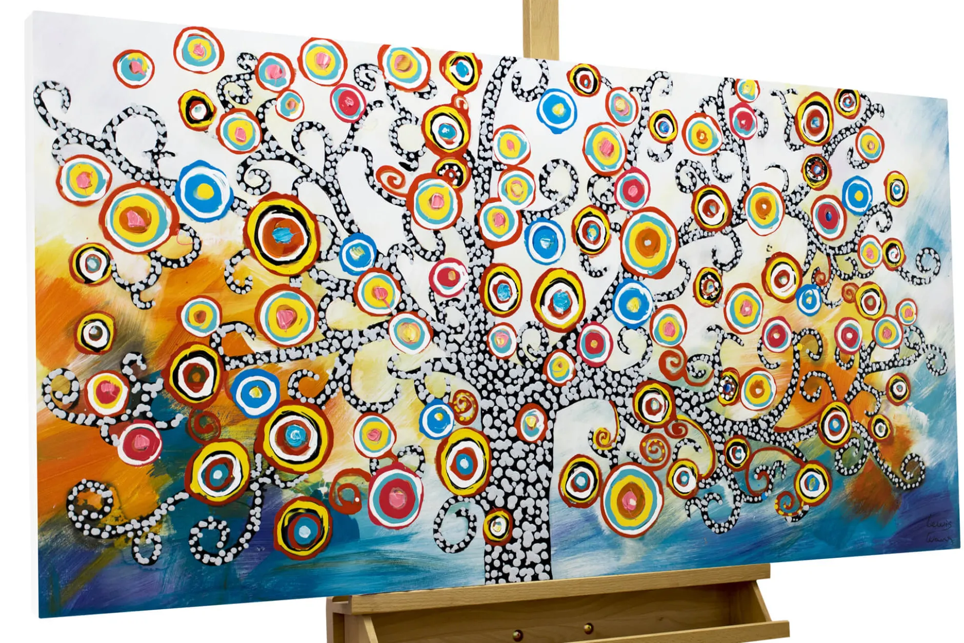 Handgemaltes Gemälde 'Oracle of Insights' 120x60cm | inkl. Echtheitszertifikat