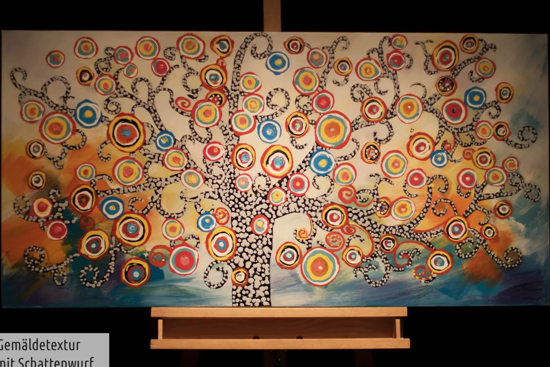 Handgemaltes Gemälde 'Oracle of Insights' 120x60cm | inkl. Echtheitszertifikat