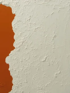 Handgemaltes Gemälde 'Orange Küstenrelief' | Echtheitszertifikat inklusive