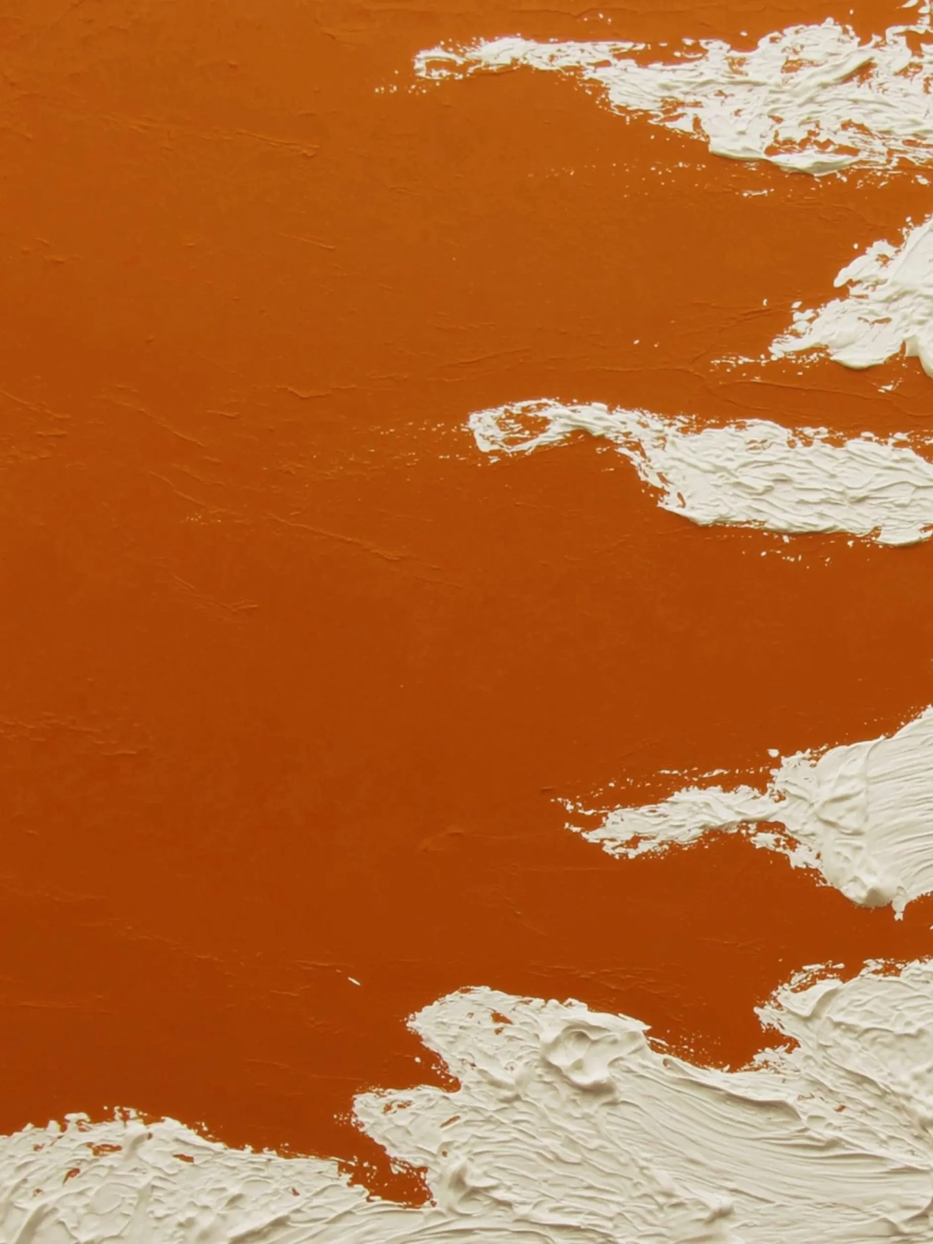Handgemaltes Gemälde 'Orange Küstenstruktur' | Echtheitszertifikat inklusive
