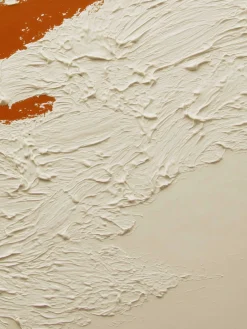 Handgemaltes Gemälde 'Orange Küstenstruktur' | Echtheitszertifikat inklusive
