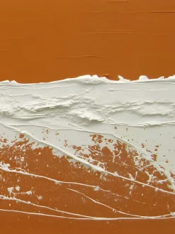 Handgemaltes Gemälde 'Orange Reliefhorizont' | Echtheitszertifikat inklusive