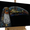 Handgemaltes Gemälde 'Ornamental Toucan' 90x60cm | inkl. Echtheitszertifikat