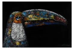 Handgemaltes Gemälde 'Ornamental Toucan' 90x60cm | inkl. Echtheitszertifikat