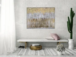 Handgemaltes Gemälde 'Oro y Plata' 100x75cm | inkl. Echtheitszertifikat