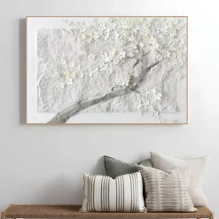 Handgemaltes Gemälde 'Pale Branches' 90x60cm | inkl. Echtheitszertifikat