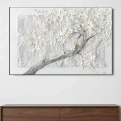 Handgemaltes Gemälde 'Pale Branches' 90x60cm | inkl. Echtheitszertifikat