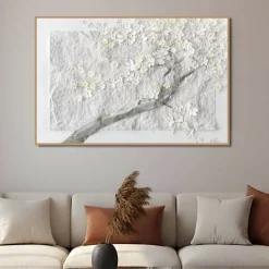 Handgemaltes Gemälde 'Pale Branches' 90x60cm | inkl. Echtheitszertifikat