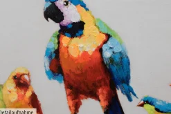 Handgemaltes Gemälde 'Paradiesvögel' 150x30cm | inkl. Echtheitszertifikat