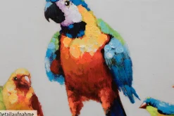 Handgemaltes Gemälde 'Paradiesvögel' 150x30cm | inkl. Echtheitszertifikat