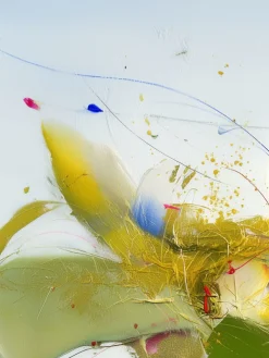 Handgemaltes Gemälde 'Pastellfunken' | Echtheitszertifikat inklusive