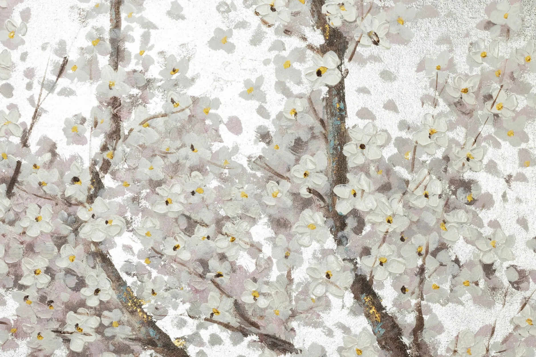 Handgemaltes Gemälde 'Pearls in Bloom' 120x60cm | inkl. Echtheitszertifikat