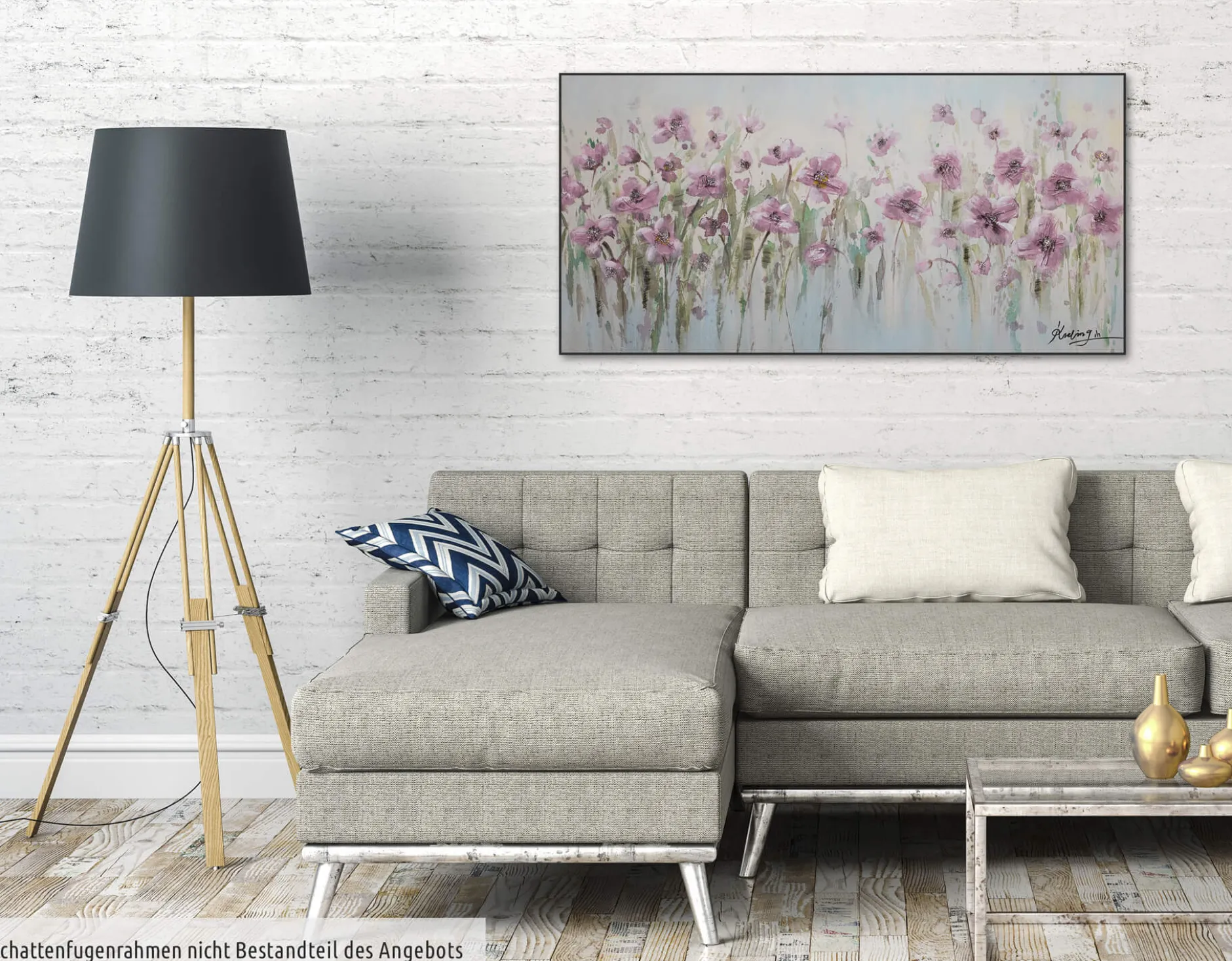 Handgemaltes Gemälde 'Perfect Scenery' 120x60cm | inkl. Echtheitszertifikat