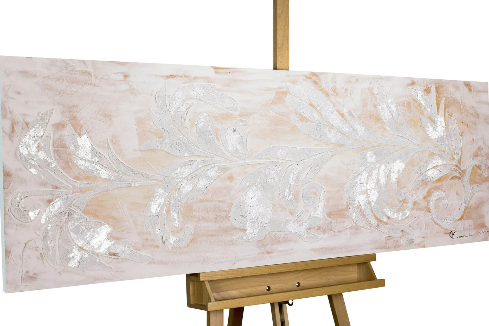 Handgemaltes Gemälde 'Perlentanz' 150x50cm | inkl. Echtheitszertifikat