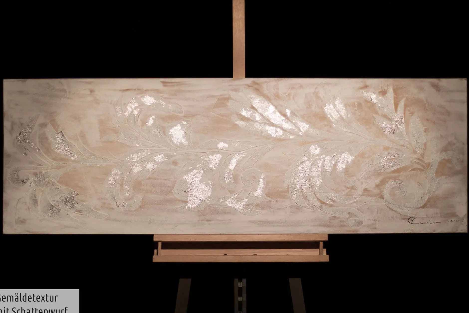 Handgemaltes Gemälde 'Perlentanz' 150x50cm | inkl. Echtheitszertifikat