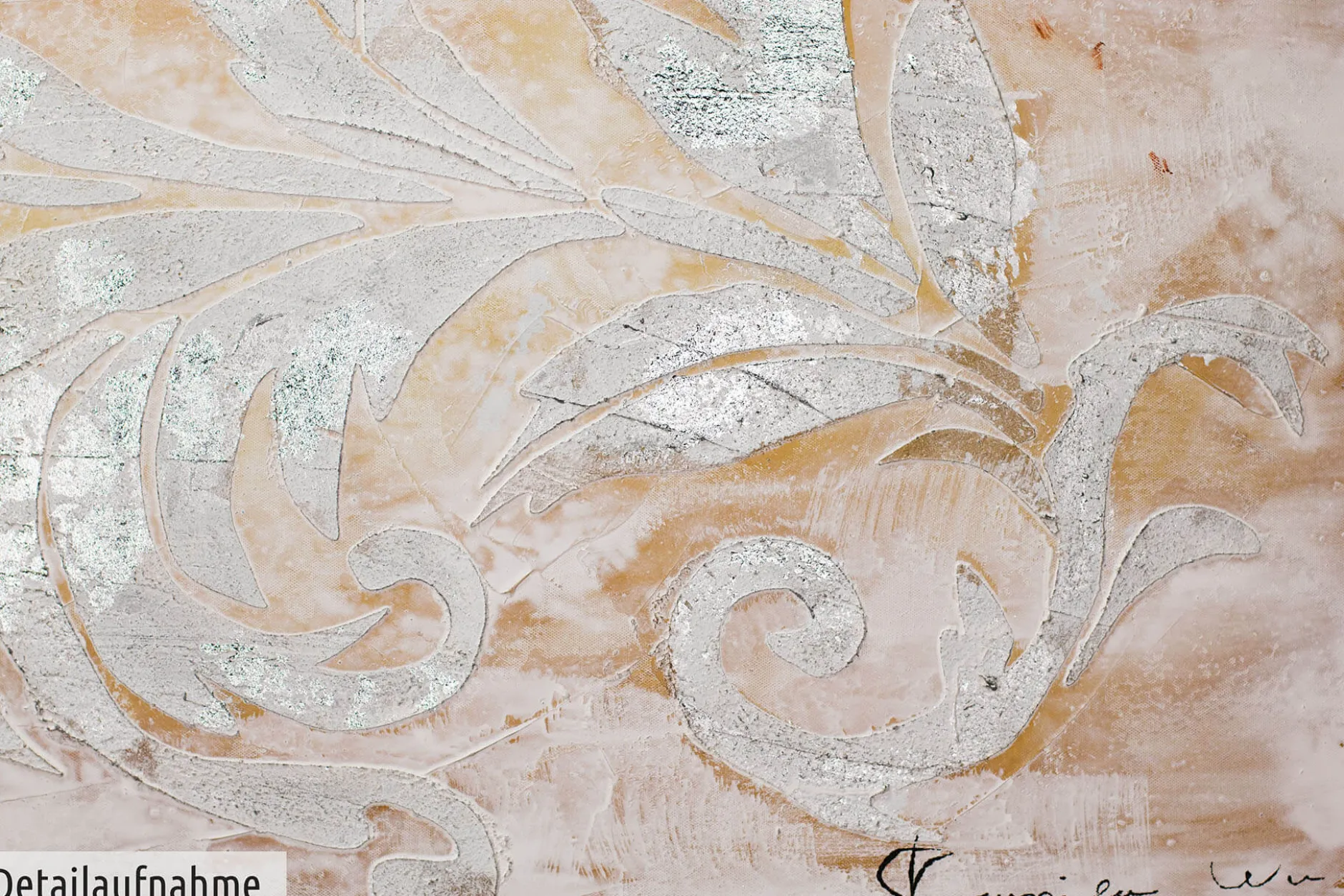 Handgemaltes Gemälde 'Perlentanz' 150x50cm | inkl. Echtheitszertifikat