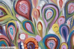 Handgemaltes Gemälde 'Pfau en Couleur' 70x100cm | inkl. Echtheitszertifikat