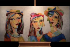 Handgemaltes Gemälde 'Picasso's Musen' 120x60cm | inkl. Echtheitszertifikat