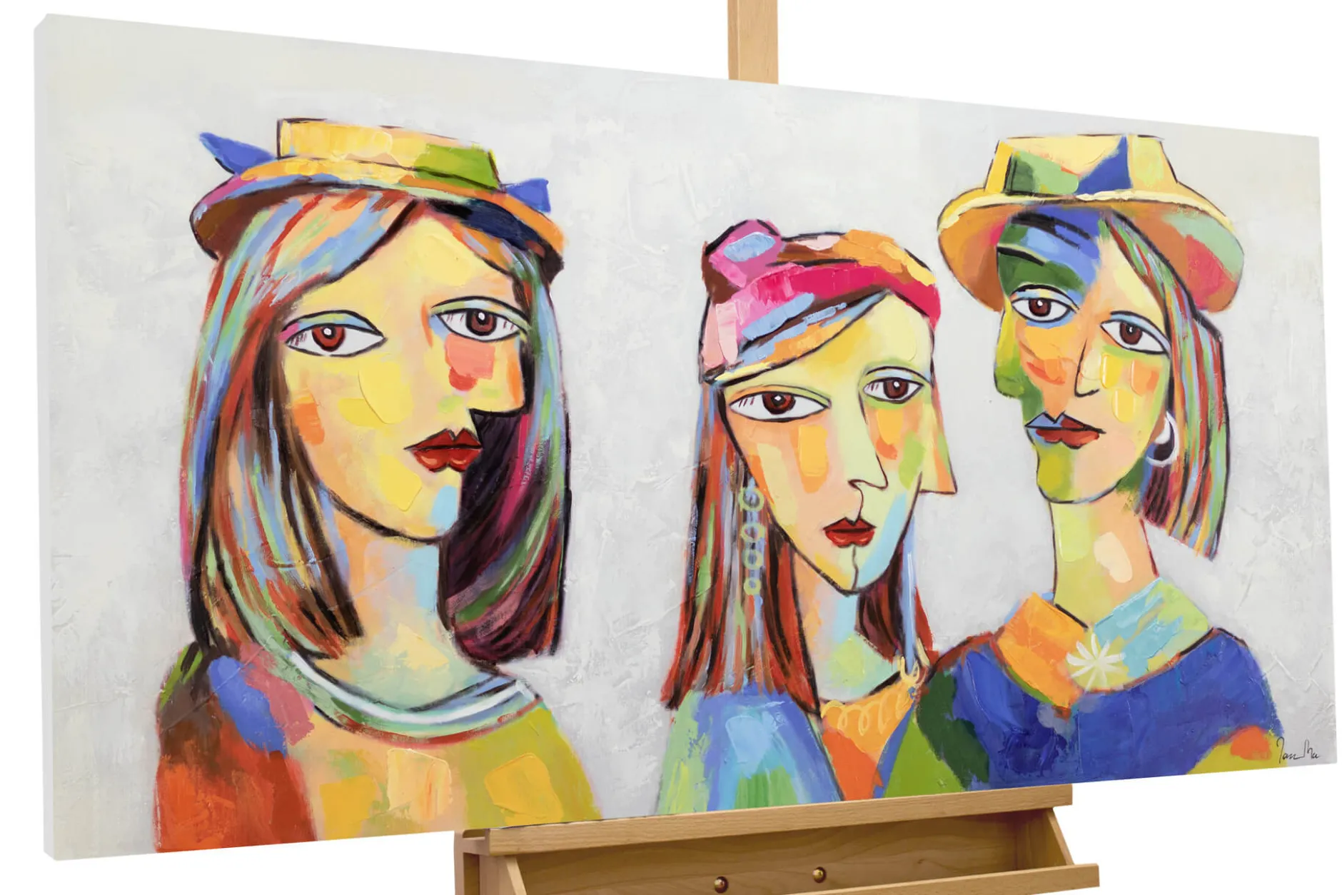 Handgemaltes Gemälde 'Picasso's Musen' 120x60cm | inkl. Echtheitszertifikat