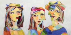 Handgemaltes Gemälde 'Picasso's Musen' 120x60cm | inkl. Echtheitszertifikat